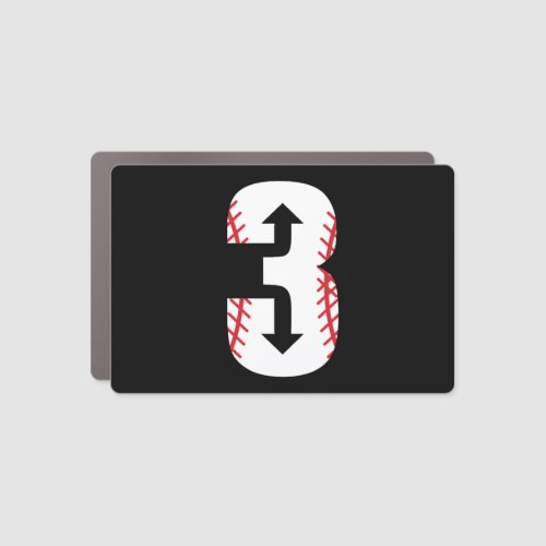 3 Baseball Car Magnet