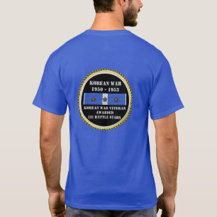 3 BATTLE STARS KOREAN WAR VETERAN T-Shirt