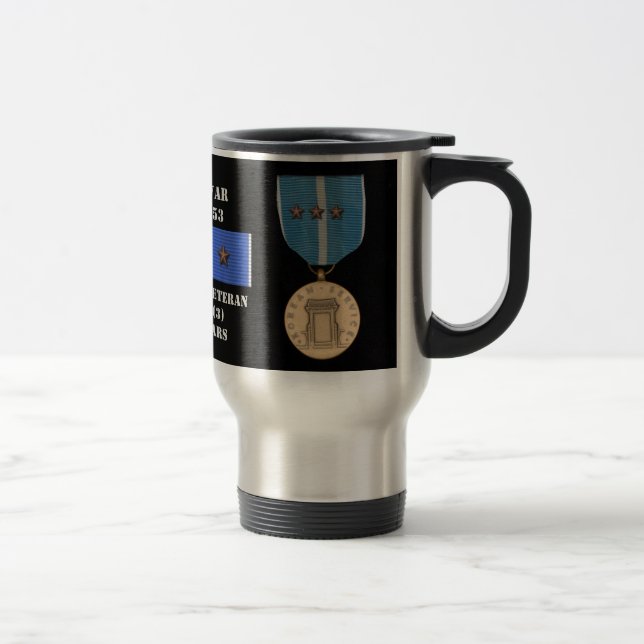 3 BATTLE STARS KOREAN WAR VETERAN TRAVEL MUG (Right)