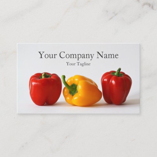 3 Bell Peppers Photograph _ Business Card