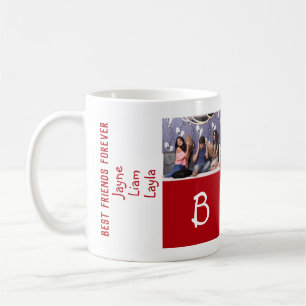 3 Best Friends Forever BFF 3 Photos Left-Handed Coffee Mug