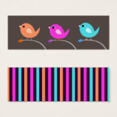 3 Birds Bookmark (Front & Back)