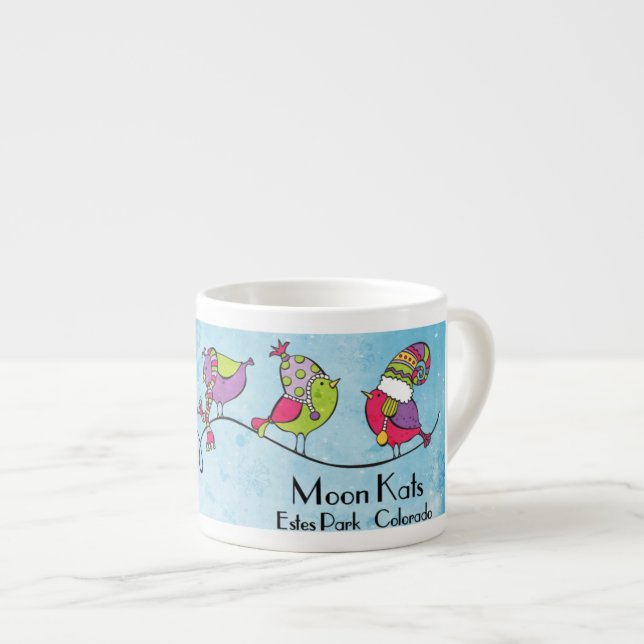 3 Birds on a Branch Espresso Mug (Front Right)