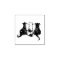 3 Black and White Cat illustration