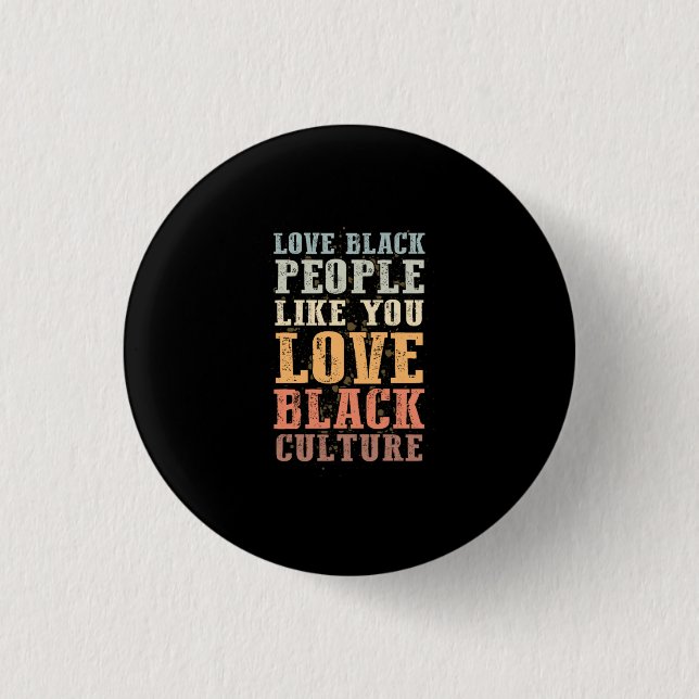 3 Black History Month Support Gift Manuel Button (Front)
