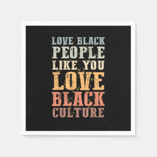 3 Black History Month Support Gift Manuel Napkins