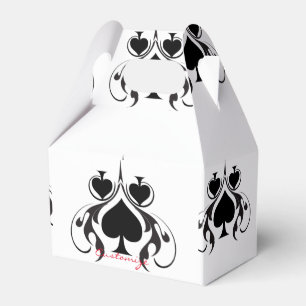 3 Black Spades Tribal Thunder_Cove  Favor Boxes