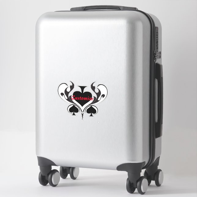 3 Black Spades Tribal Thunder_Cove  Sticker (Suitcase)