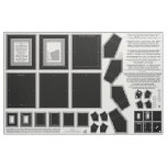 3 Black Zazzle Fabric photo frame crafts