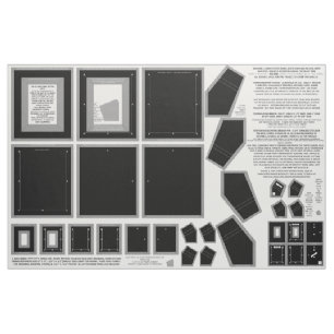 3 Black Zazzle Fabric photo frame crafts