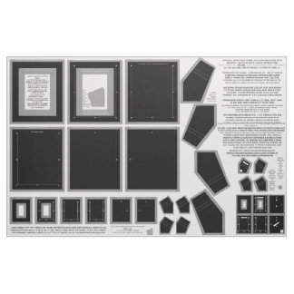 3 Black Zazzle Fabric photo frame crafts