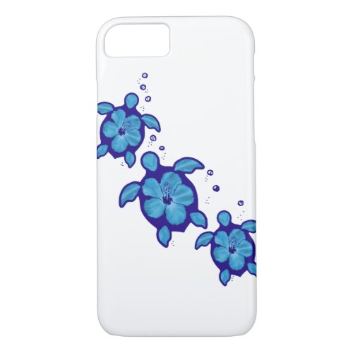 3 Blue Honu Turtles iPhone 87 Case