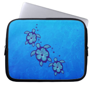 Sea Turtle Glow in The Dark Laptop Sleeve Bag Evecase Neoprene Universal Sleeve Zipper Protective Cover Case 15 Inch for Notebook