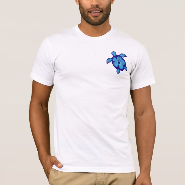 3 Blue Honu Turtles T-Shirt (Front)