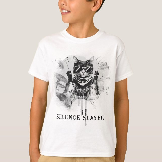 3 -Boy Drummer Shirt - Damian (Front)