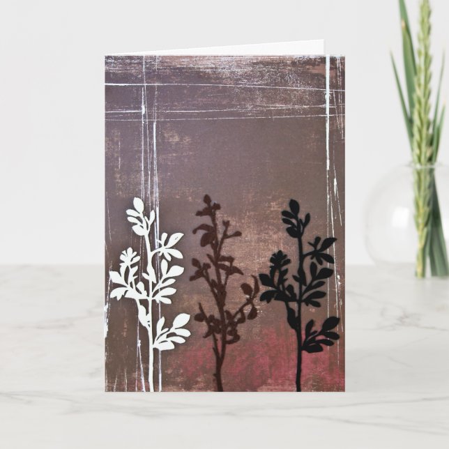 3 branches letterpress thank you card (Front)