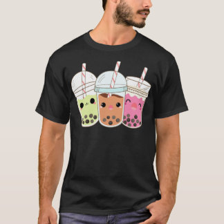 3 Bubble Tea Boba Bubble Tea cowboy children T-Shirt