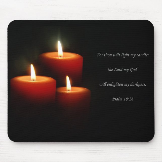 3-Candle Verse Mouse Pad (Front)