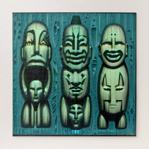 3 Cannibals Redux II Jigsaw Puzzle