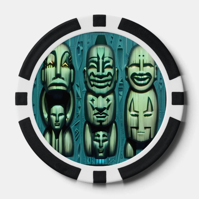 3 Cannibals Redux II Poker Chips (Front)
