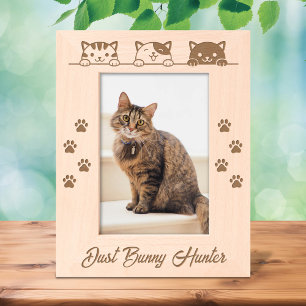 3 Cartoon Cats Paw Prints 5x7 Engraved Frames