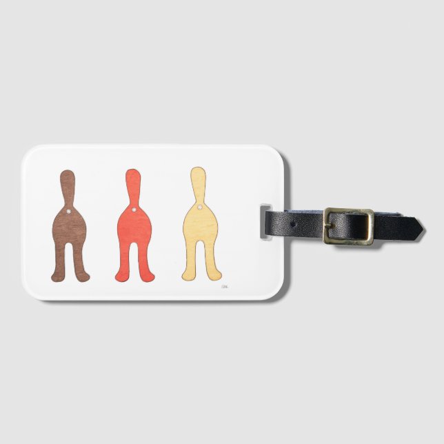 3 Cat Butts #1 Luggage Tag (Front Horizontal)