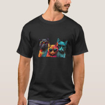 3 cats with sunglasses tshirt for men T-Shirt