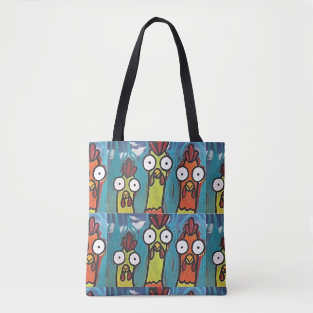 3 Chicken Shoulder Tote bag (Front)