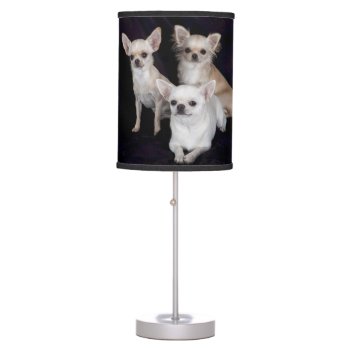 3 Chihuahuas Table Lamp by BreakoutTees at Zazzle