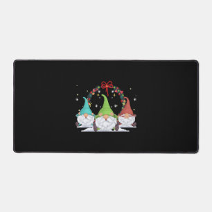 3 Christmas Gnomes Desk Mat