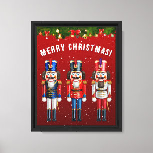 3 Christmas Nutcrackers Canvas Print