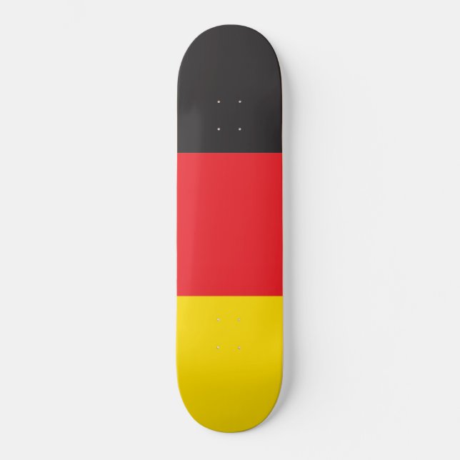 3 Color Combination, Flag Skateboard (Front)