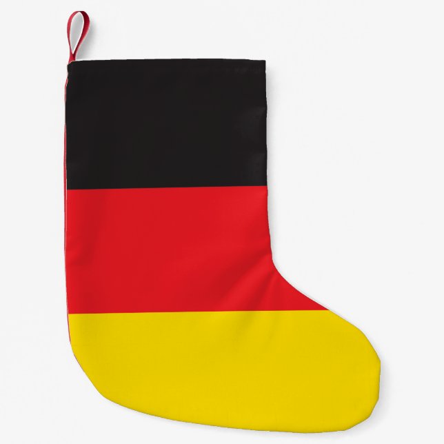 3 Color Combination, Flag Small Christmas Stocking (Front)