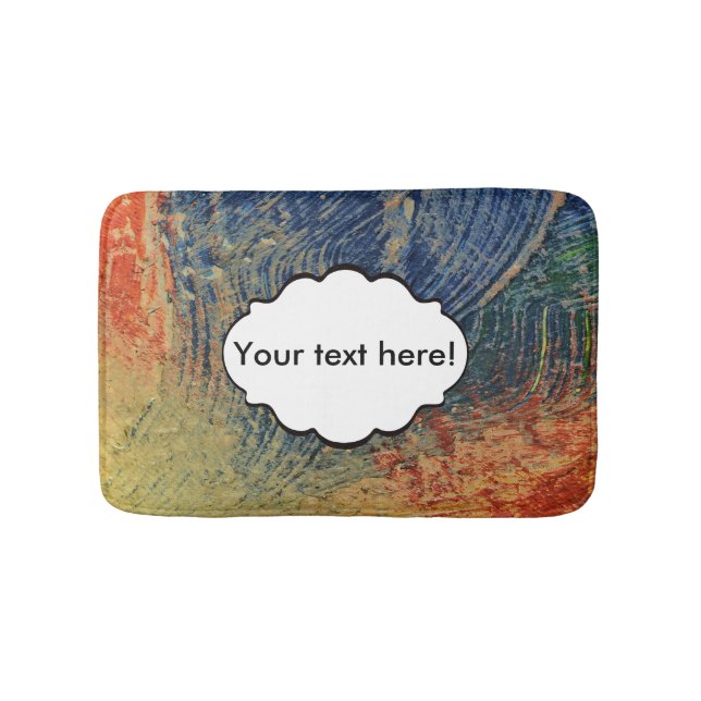 3 colors paint bath mat (Front)