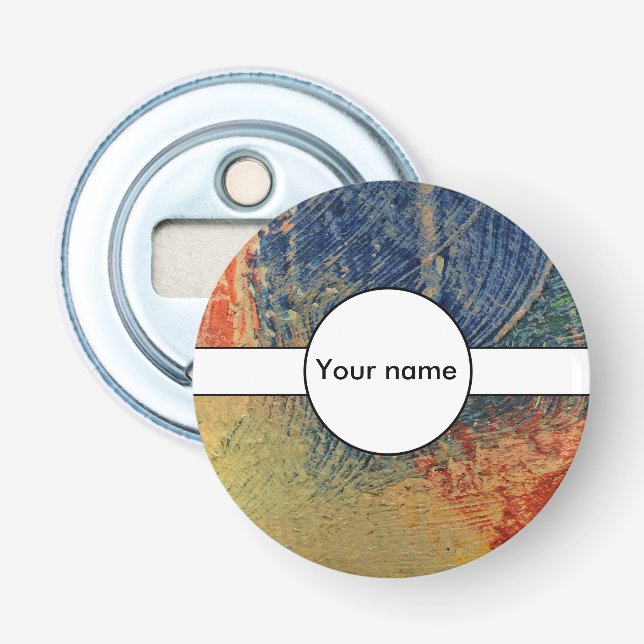 3 colors paint bottle opener (Front)