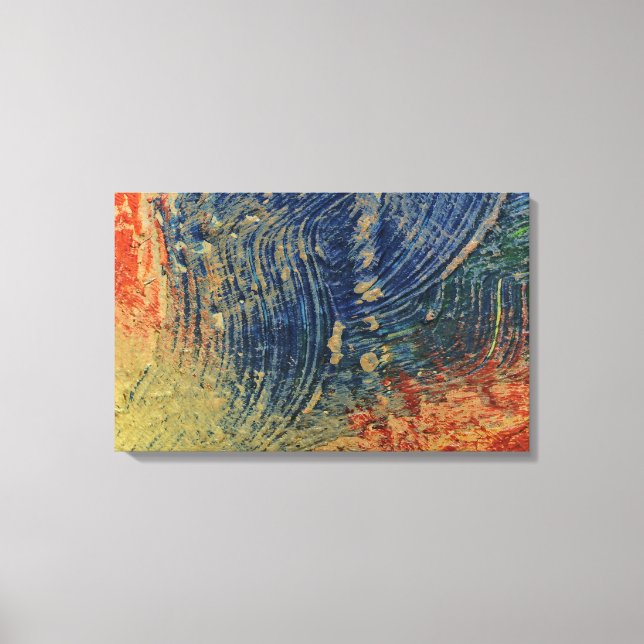 3 colors paint canvas print (Front)