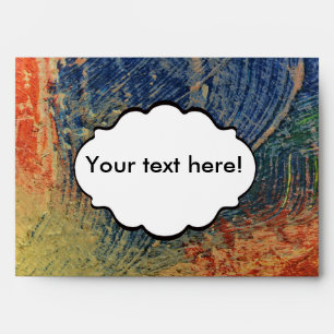 3 colors paint envelope