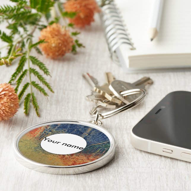 3 colors paint keychain (Side)