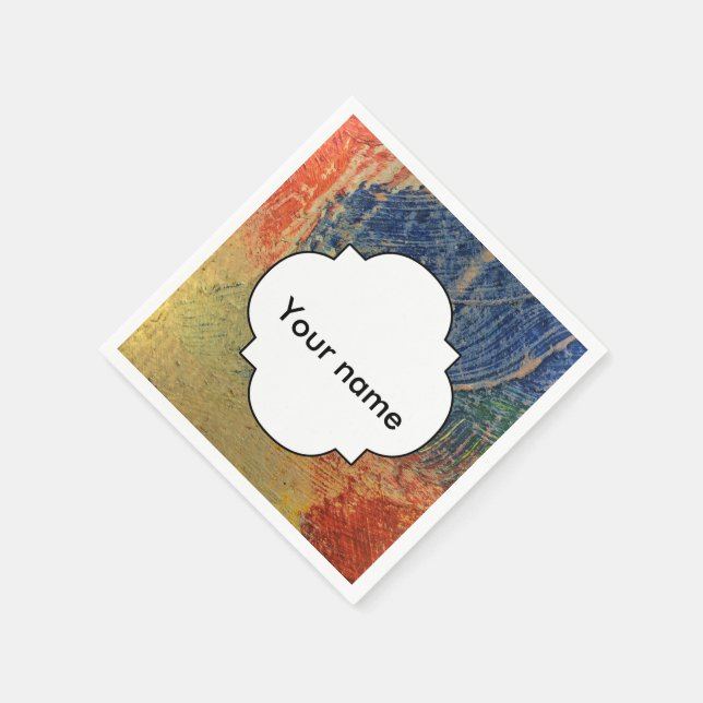 3 colors paint napkins (Corner)