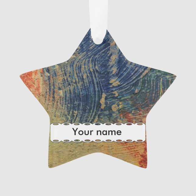 3 colors paint ornament (Front)