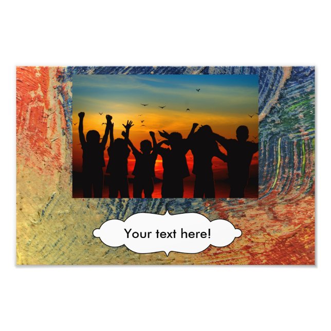 3 colors paint photo print (Front)