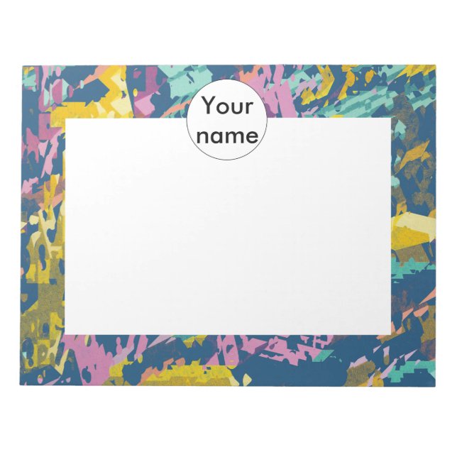 3 colors texture notepad (Front)