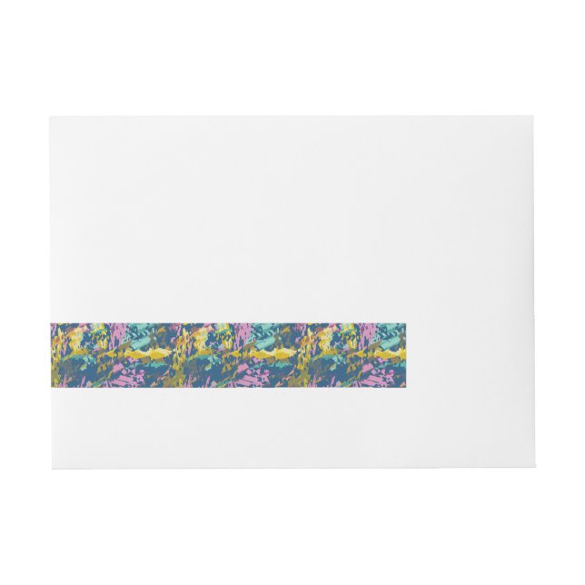 3 colors texture wrap around address label (Front)