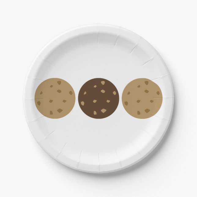 3 Cookies Paper Plates (Front)