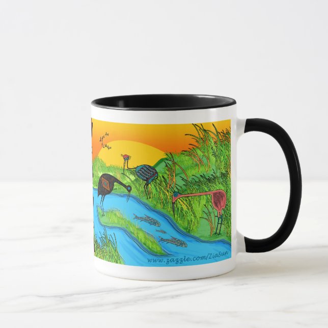3 Cranes At Bosque del Apache Mug (Right)