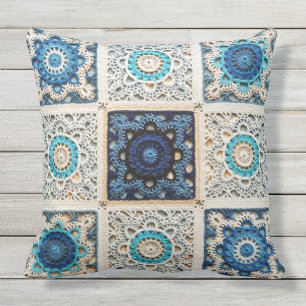 3, Crochet Home Decor Designs Outdoor Pillow