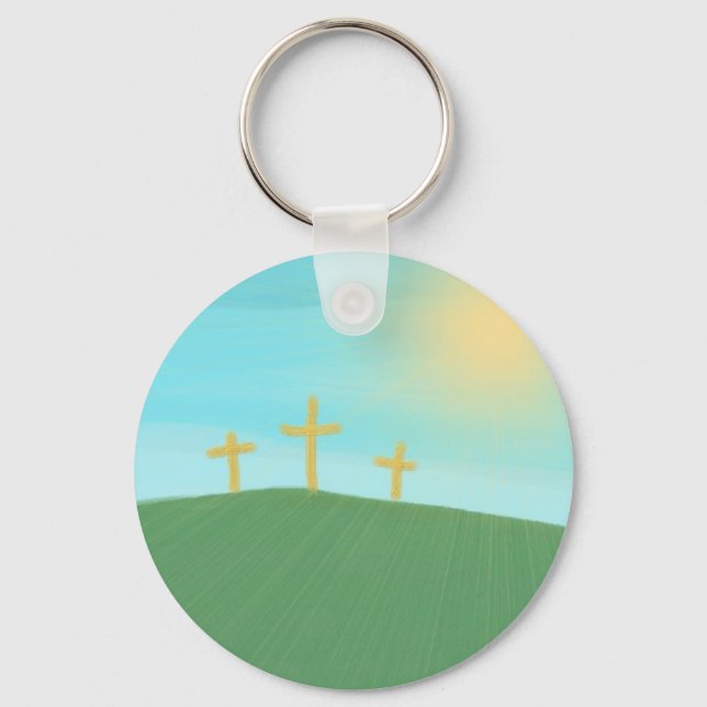 3 Crosses Keychain (Front)