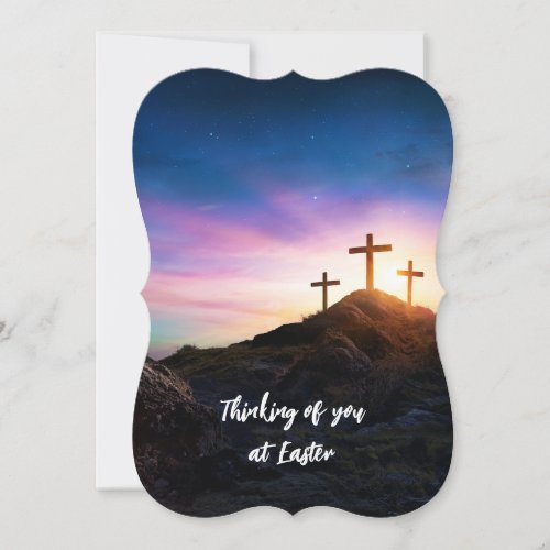 3 Crosses Thinking of You at Easter Editable 