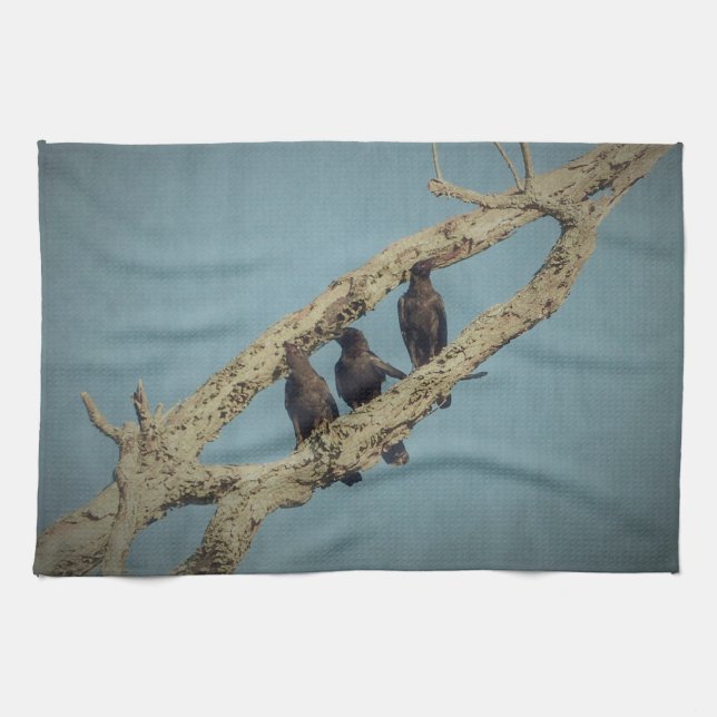 3 Crows kitchen towel (Horizontal)