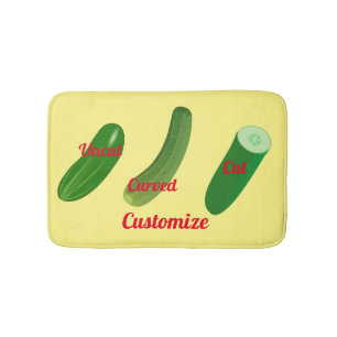 3 Cucumbers Thunder_Cove Bath Mat